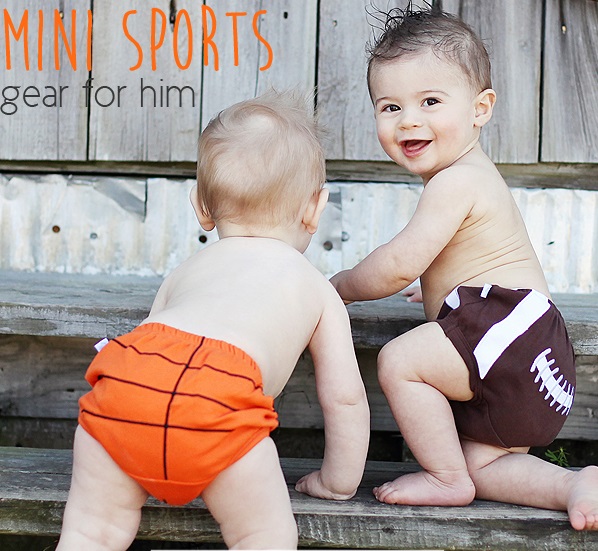 Basketball Bloomer Diaper Cover RuggedButts  